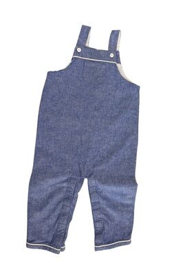 Janie and Jack Indigo Chambray Overalls